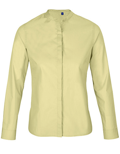 Femmes Mao Collar Shirt Bart