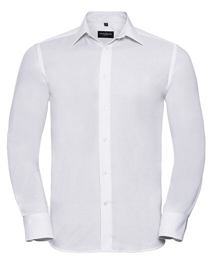 Chemise Oxford ajustée à manches longues pour homme