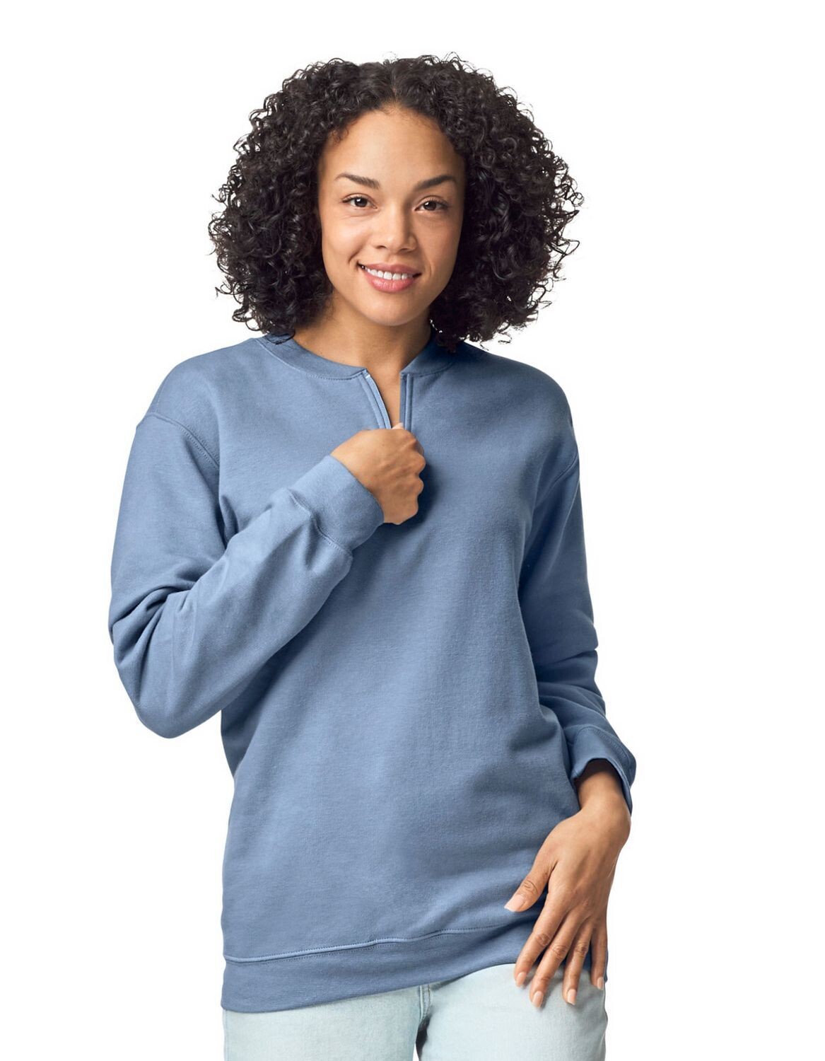 Felpa Softstyle® Midweight Adult Fleece 1/4 Zip