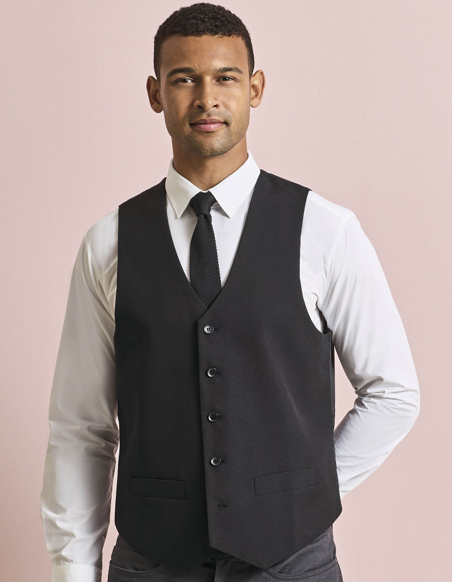 Men's Lined Polyester Waistcoat