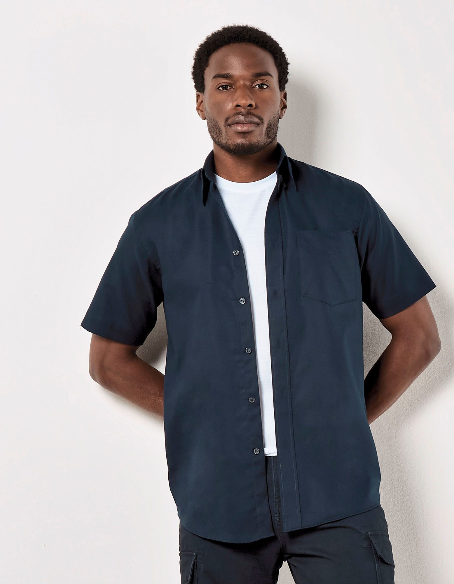 Men's Classic Fit Workwear Oxford Shirt Short Sleeve