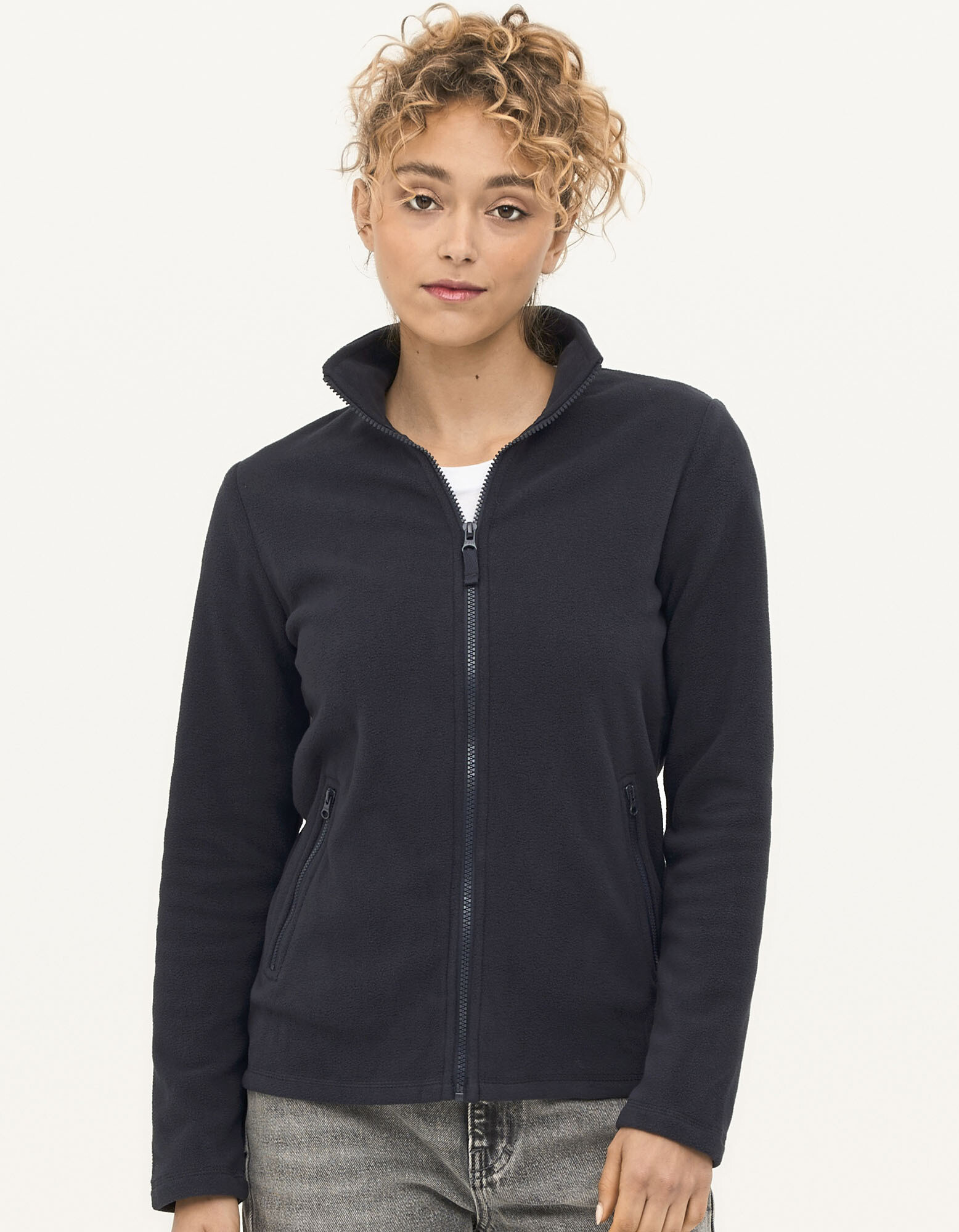 Women's Plain Fleece Jacket Norman