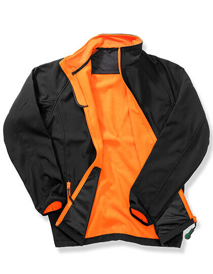 Veste softshell imprimée pour homme avec doublure en polaire recyclée