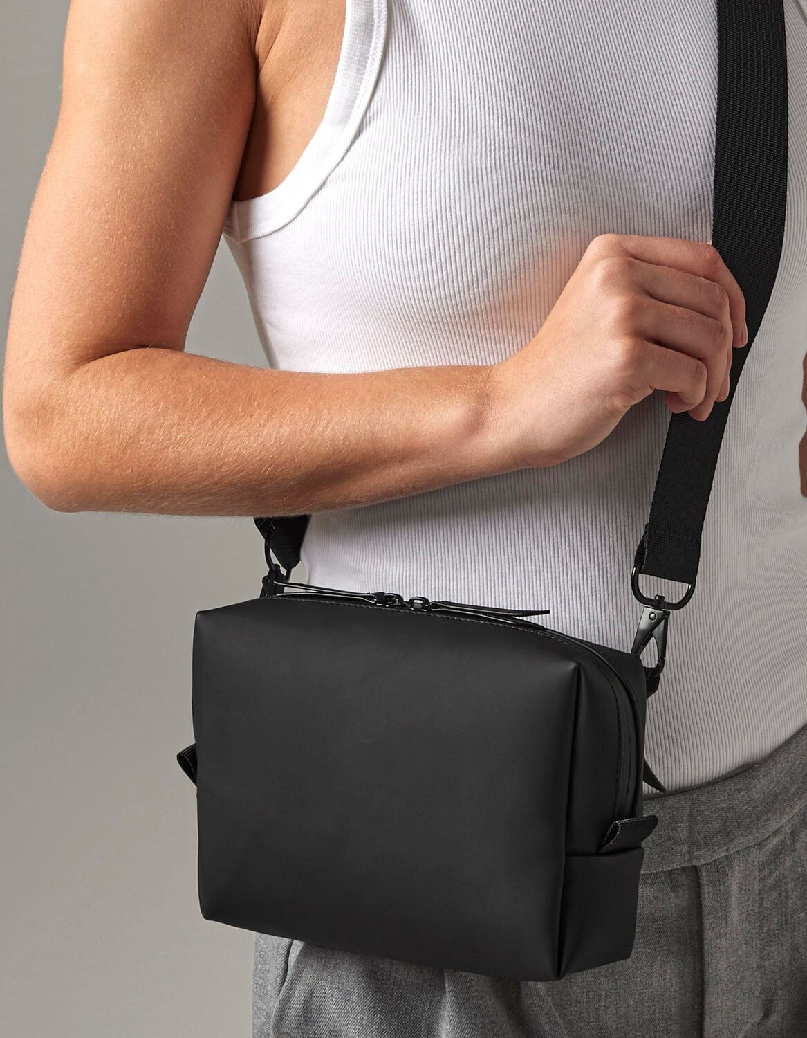 Borsa a tracolla in PU opaco