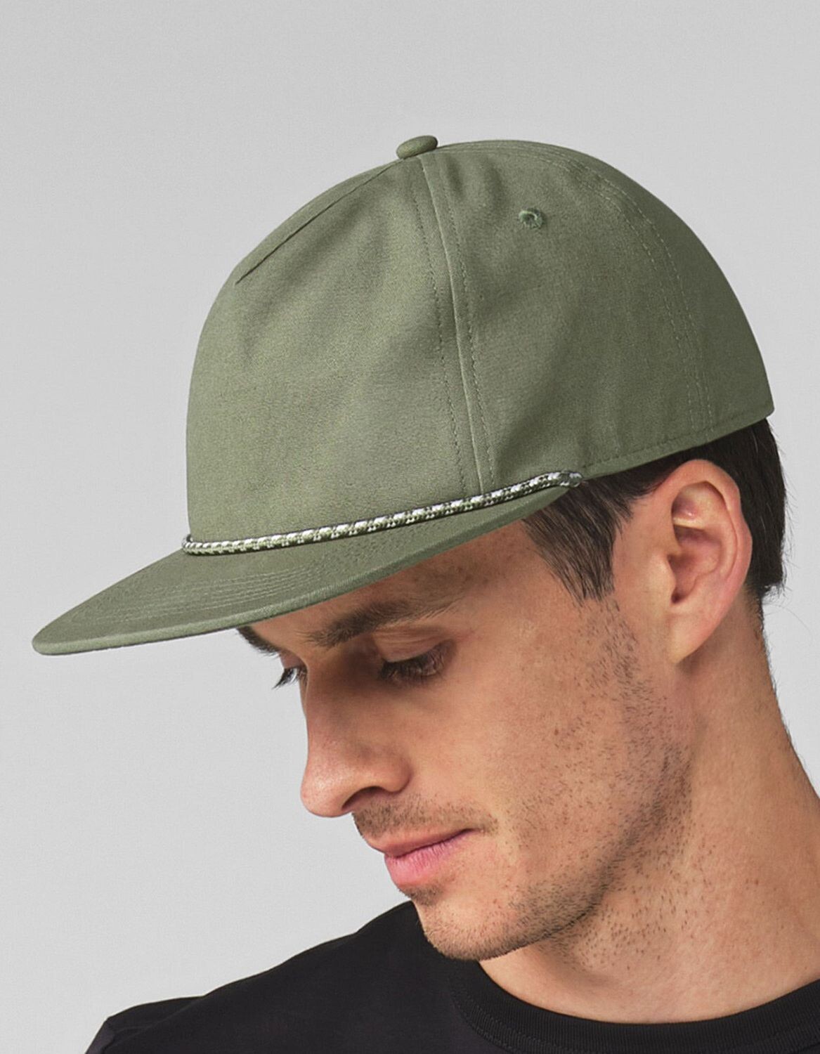 Cappellino a 5 pannelli in cotone biologico EarthAware® con cordino