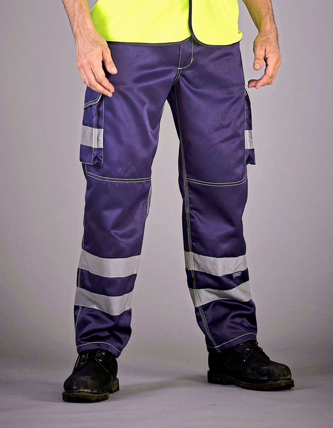 Pantaloni cargo Hi-Vis con tasche per ginocchiere