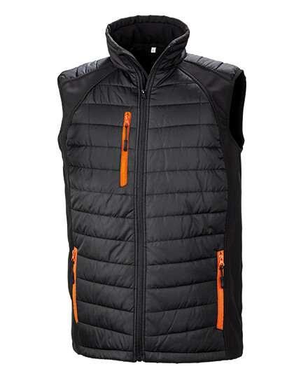 Chaleco Softshell acolchado con brújula reciclada