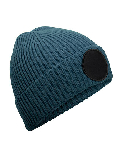Berretto circolare con patch di moda