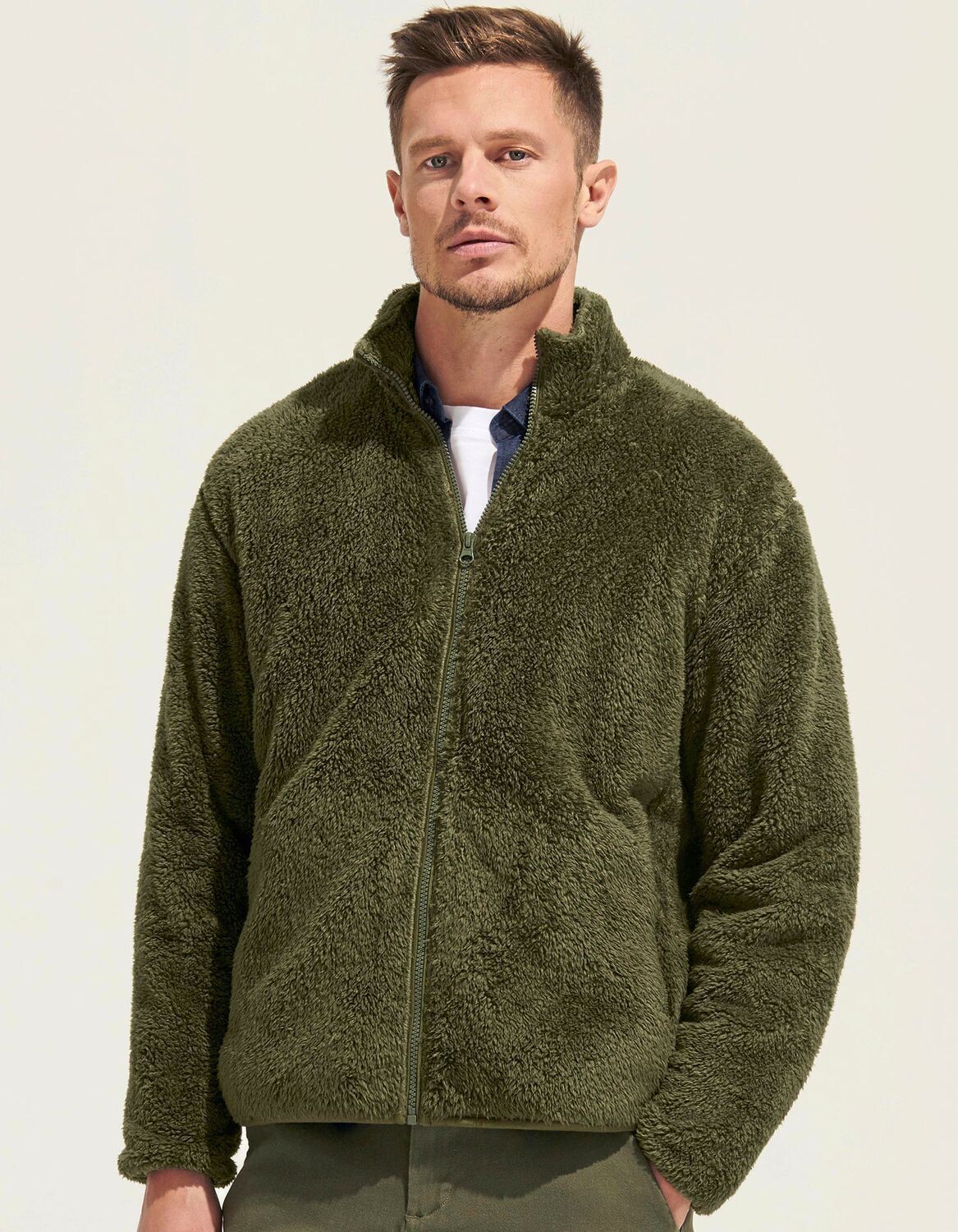 Unisex Fleece Zip Jacket Finch