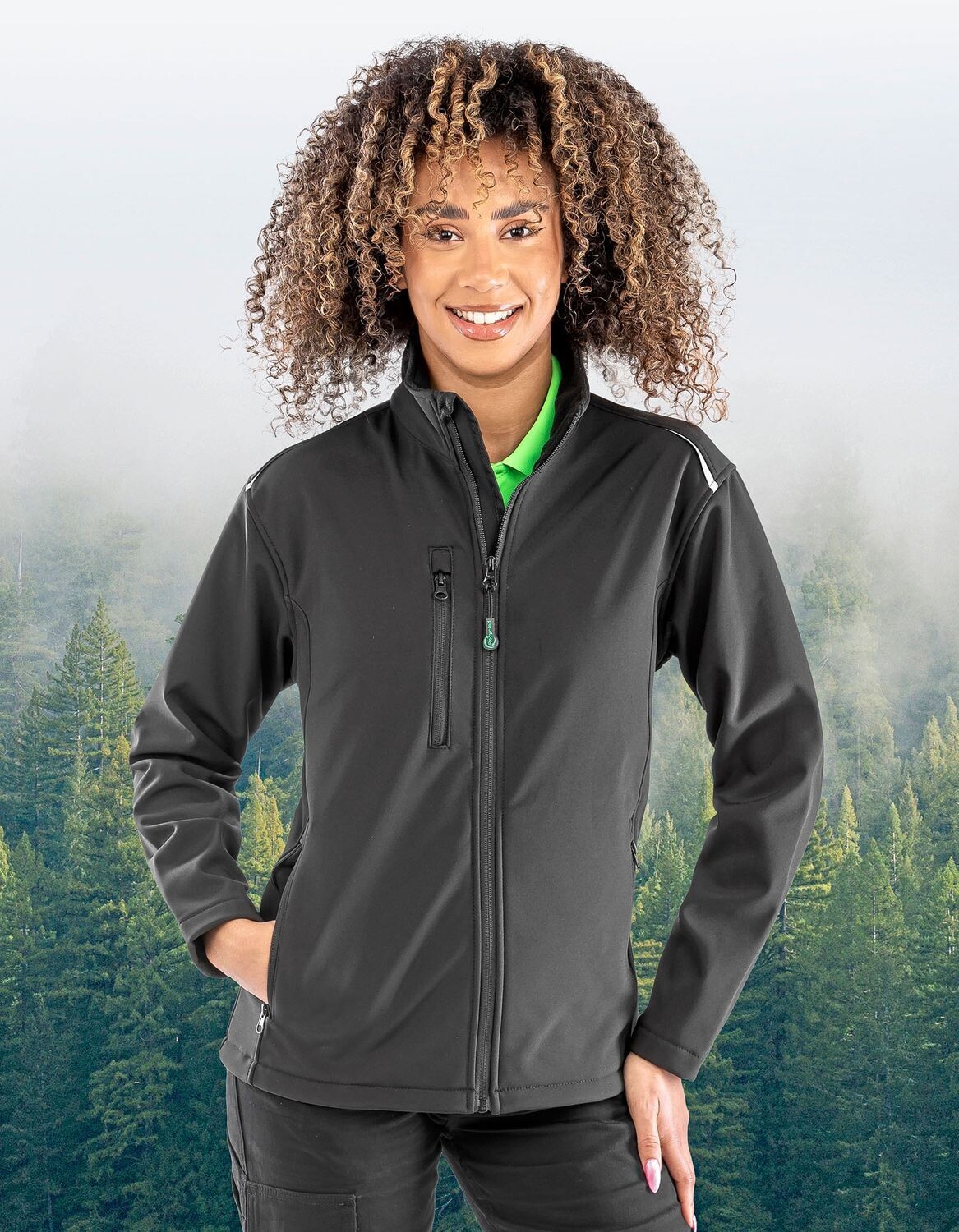 Women's Recycled 3-Layer Printable Softshell Jacket