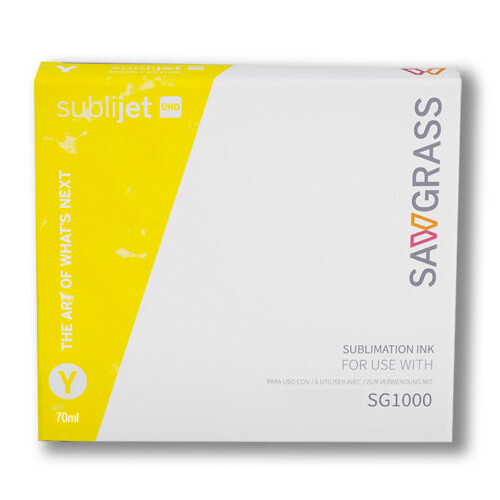 SubliJet UHD Geltinte 70ml yellow für SG1000