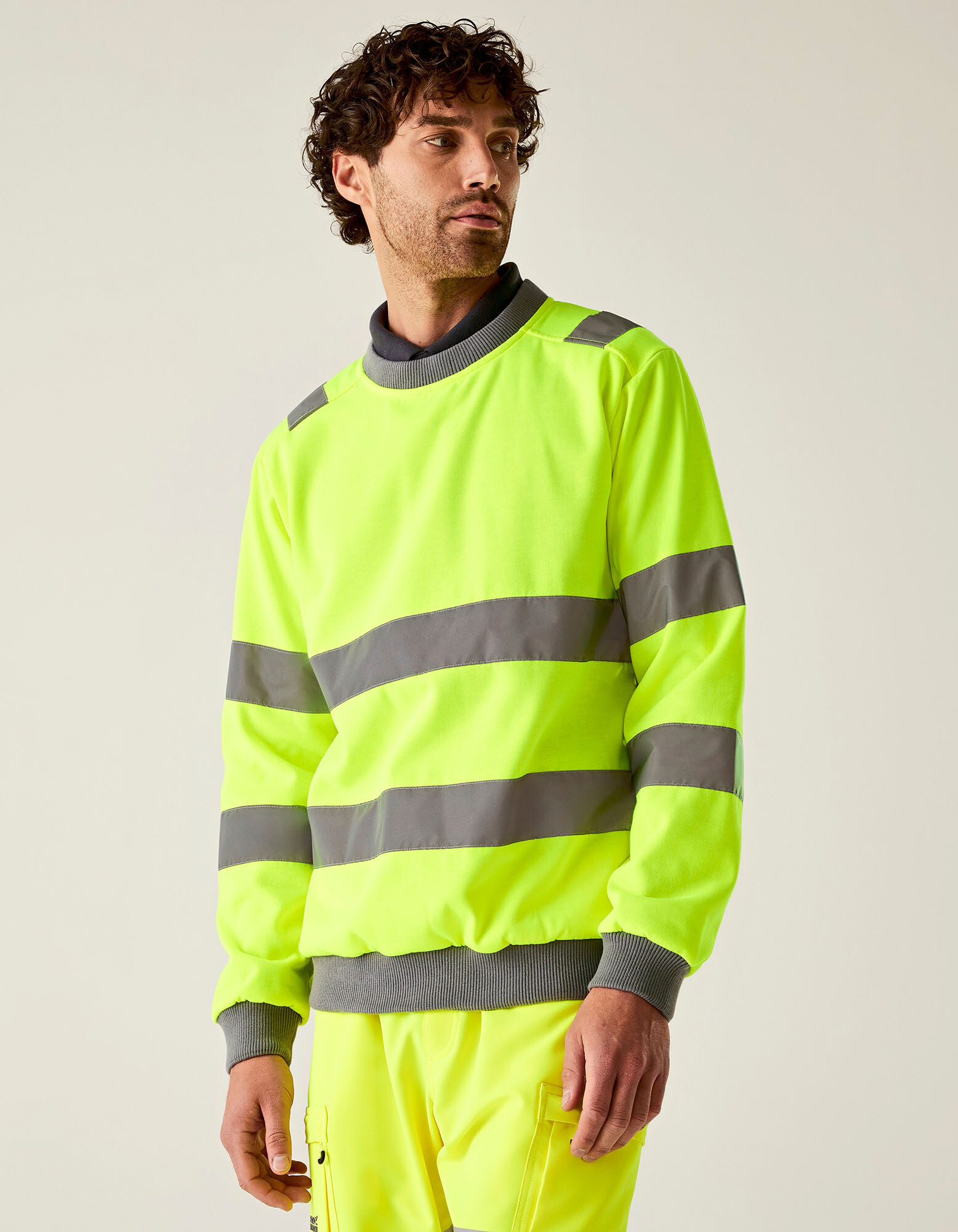 Hi-Vis Pro Contract Crew Neck Sweatshirt