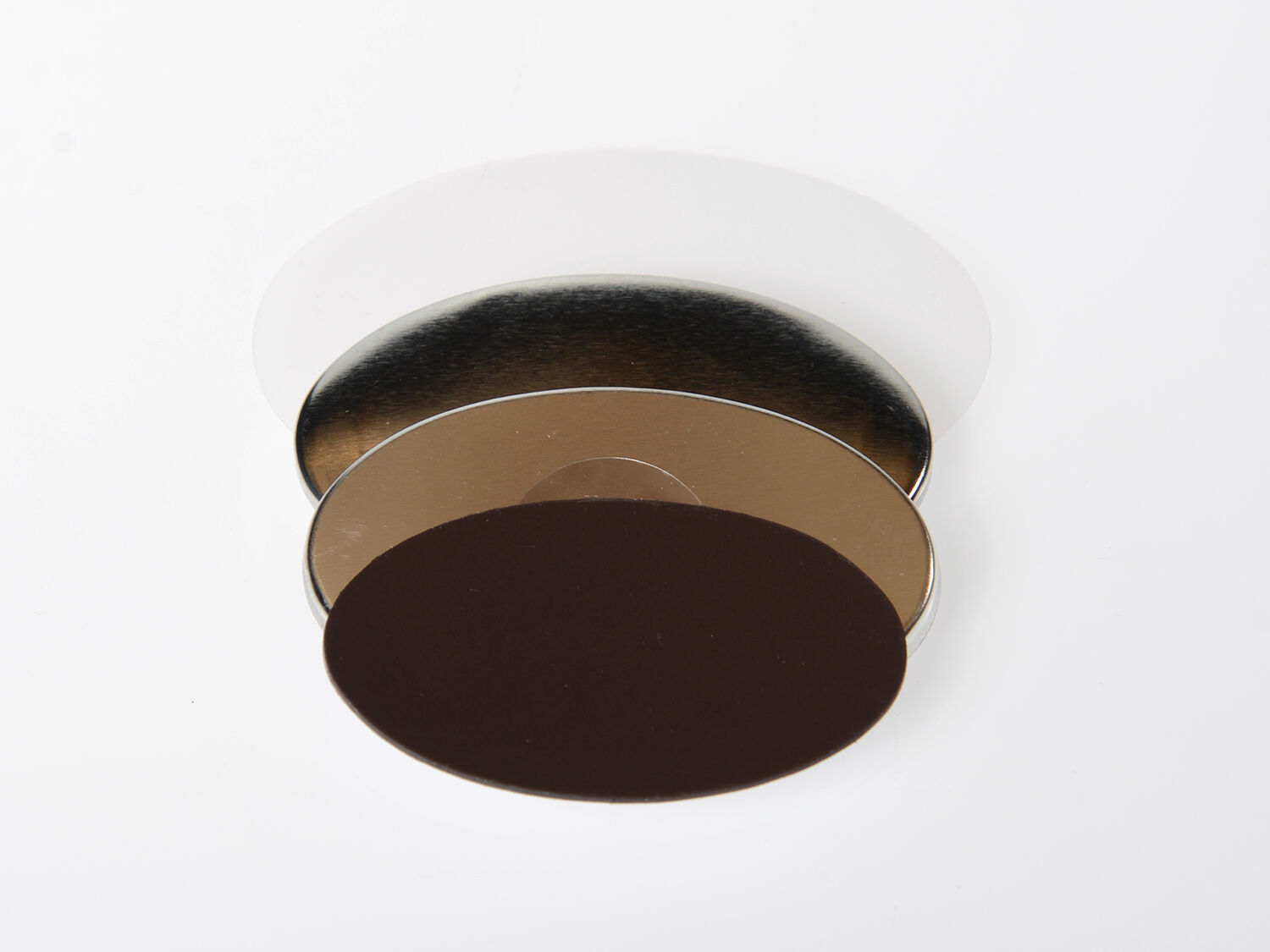100 oval magnetic buttons 45mm x 69mm