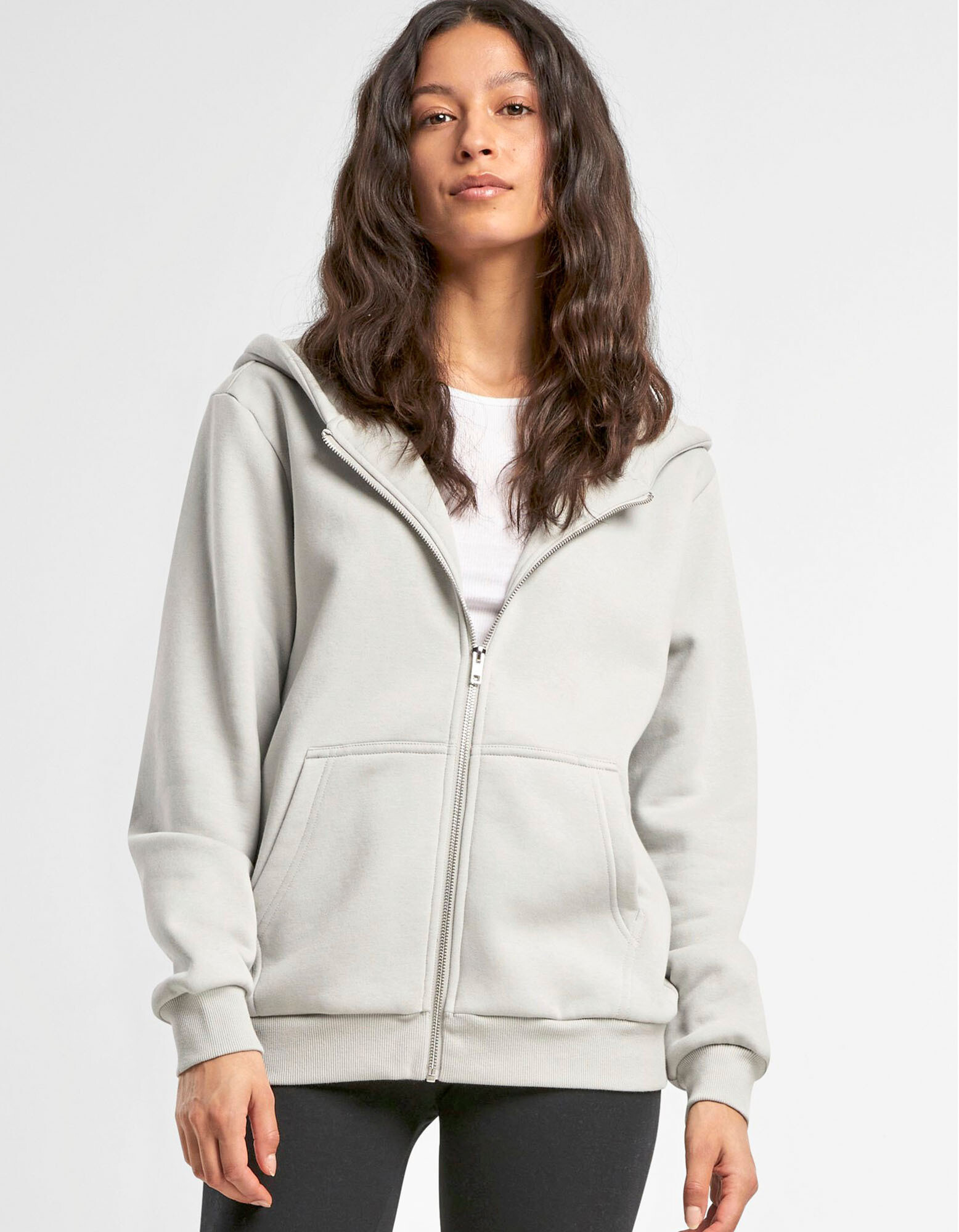 Ladies Fluffy Zip Hoody