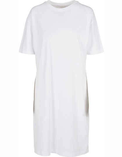 Vestito biologico da donna con spacco oversize
