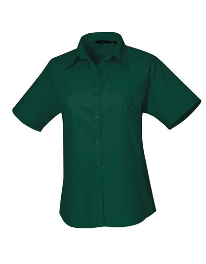 Women's Poplin Short Sleeve Blouse