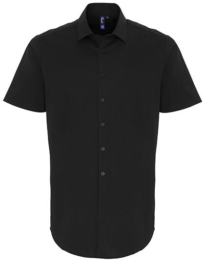 Men´s Stretch Fit Poplin Short Sleeve Cotton Shirt