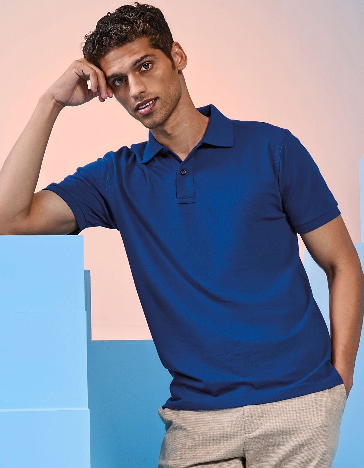 Polo da uomo in misto policotone