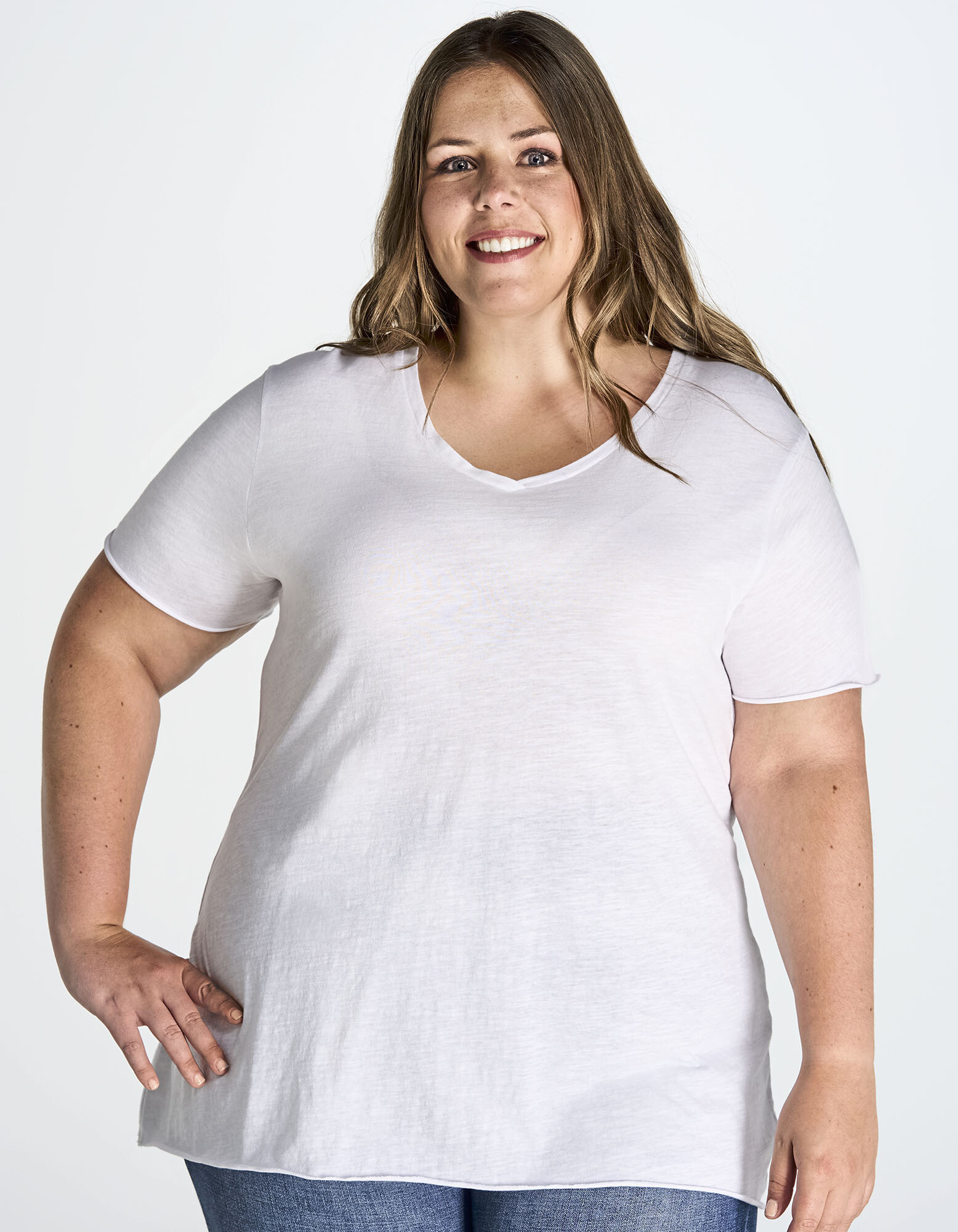 Ladies' Curves Slub T-Shirt