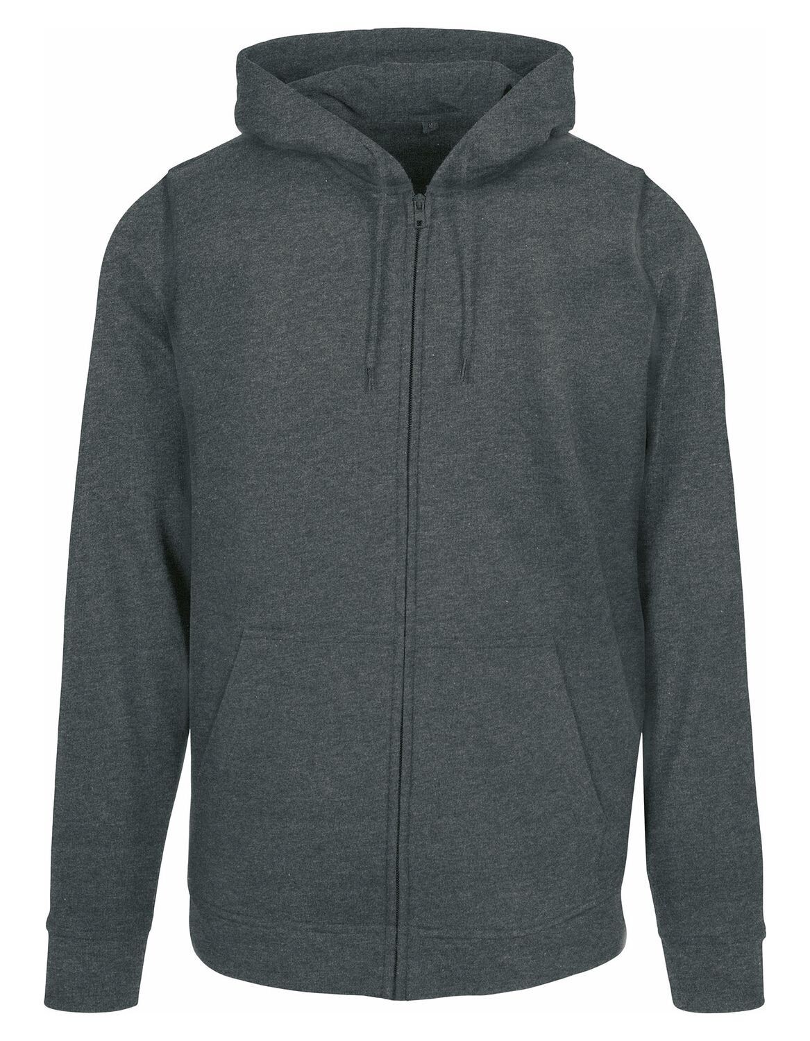 Felpa basic con cappuccio e zip