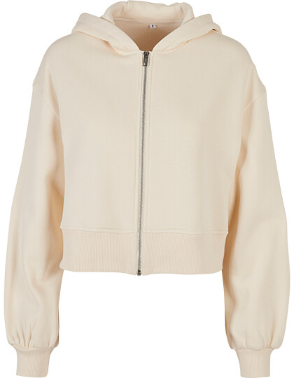Ladies Short Oversized Zip Jacket