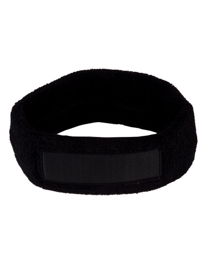 Head sweatband with label