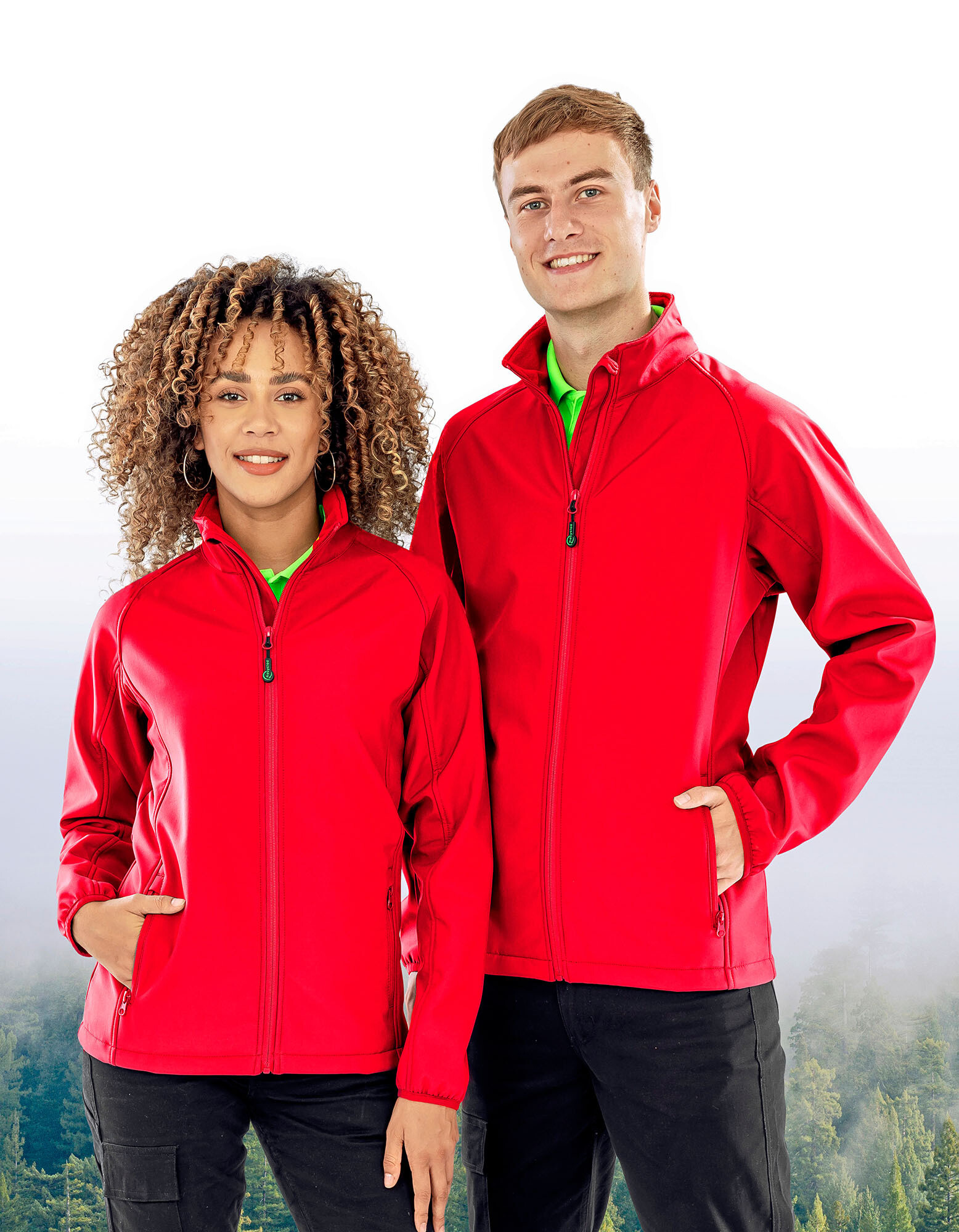 Women's Recycled 2-Layer Printable Softshell Jacket