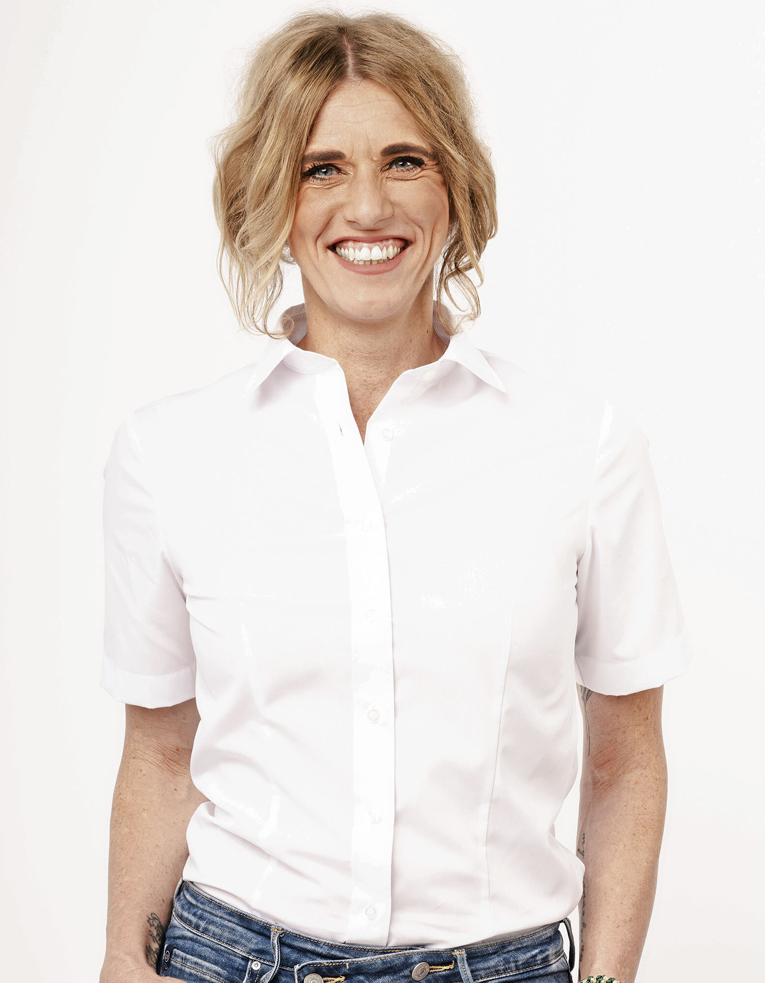 Women´s Blouse Comfort Fit Short Sleeve