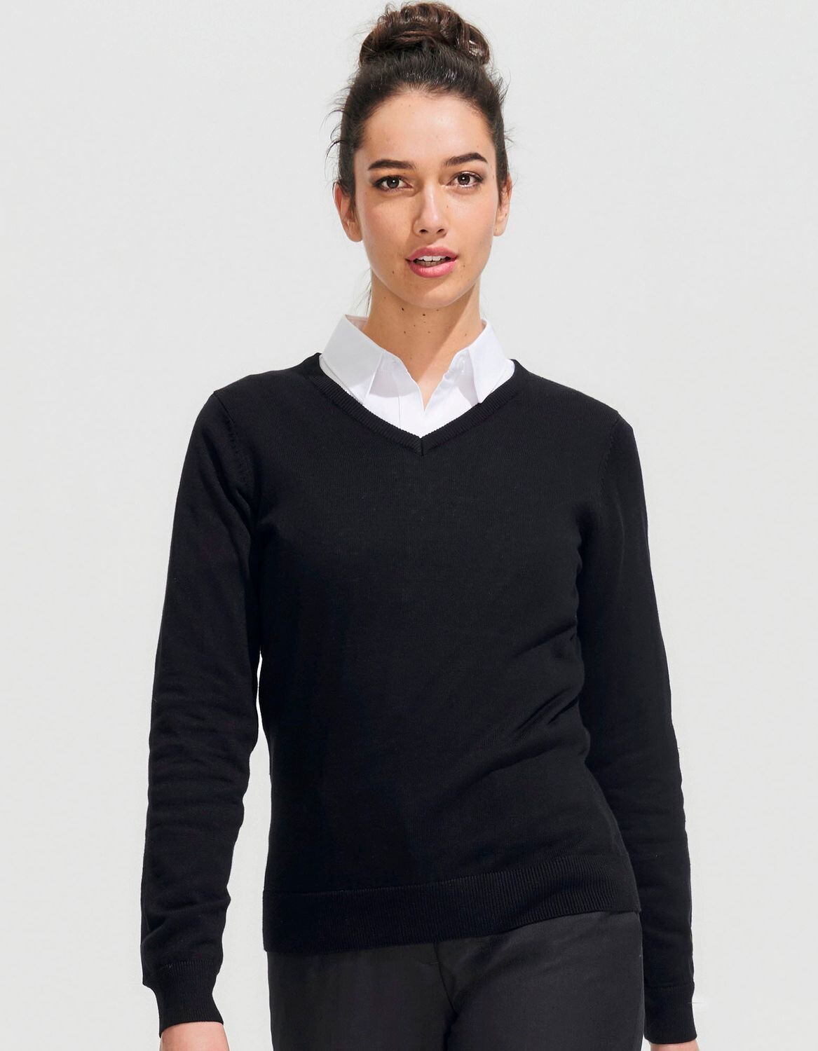 Women´s V-Neck Sweater Galaxy
