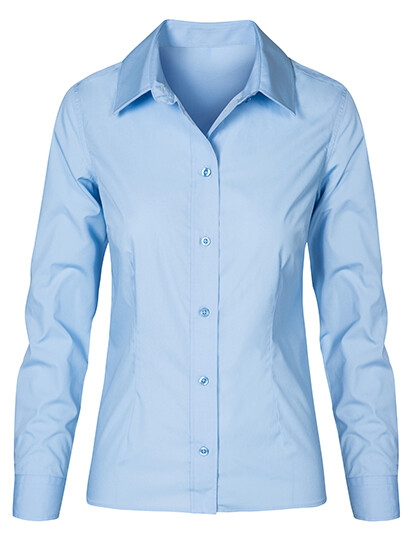 Chemise en popeline à manches longues pour femme