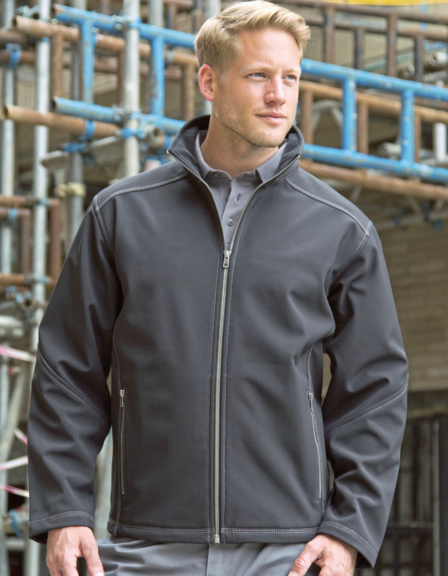 Men's Treble Stitch Softshell Jacket