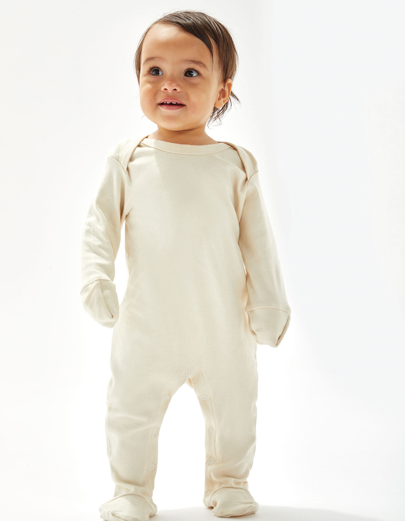 Baby Sleepsuit With Scratch Mitts