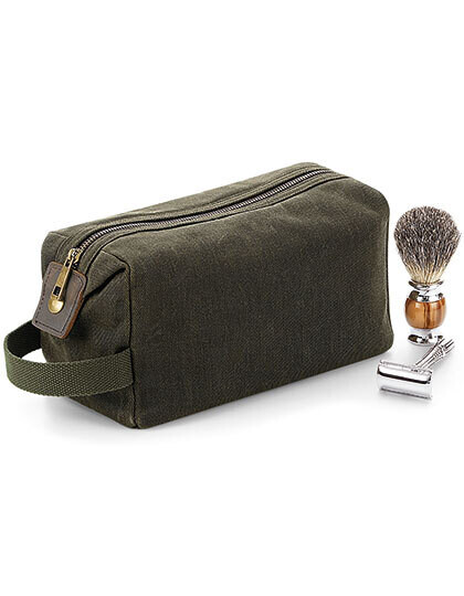 Heritage Waxed Canvas Toiletries Bag