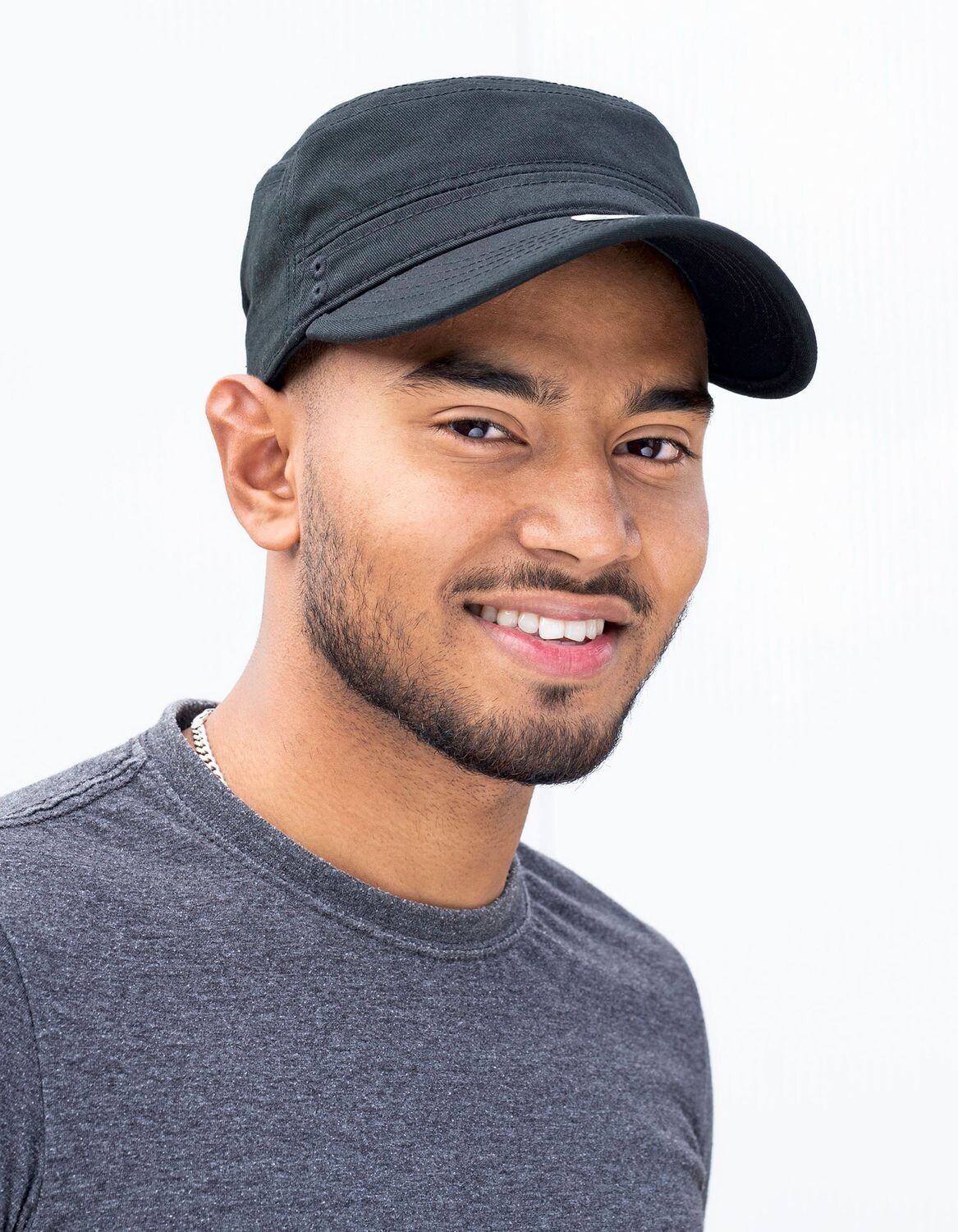 Cappello militare in cotone organico lavato