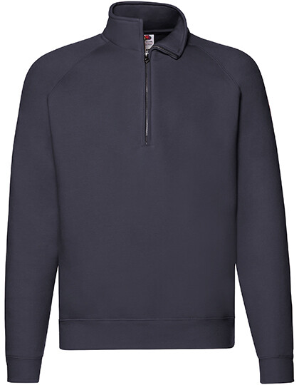 Sweat-shirt raglan à col zippé haut de gamme