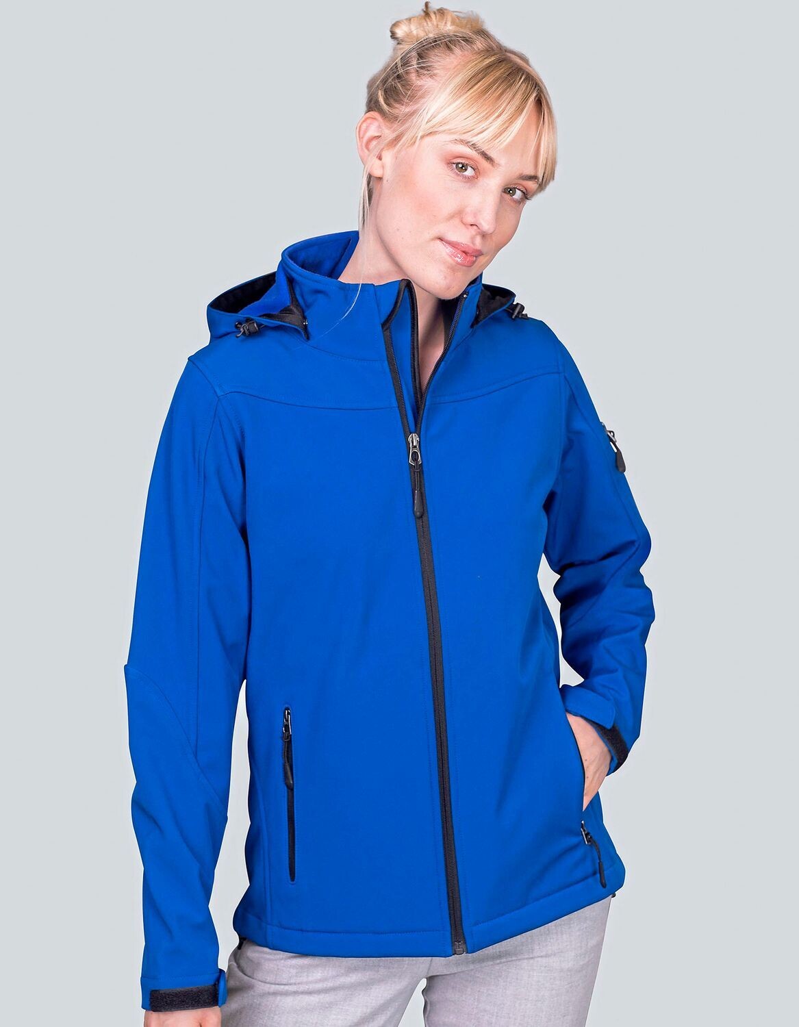 Giacca Soft-Shell da donna con cappuccio