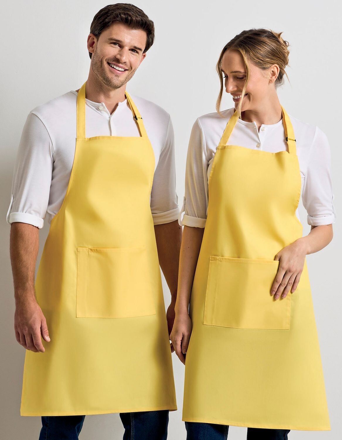 Colours Collection Bib Apron With Pocket