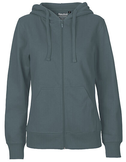 Felpa con cappuccio e zip da donna
