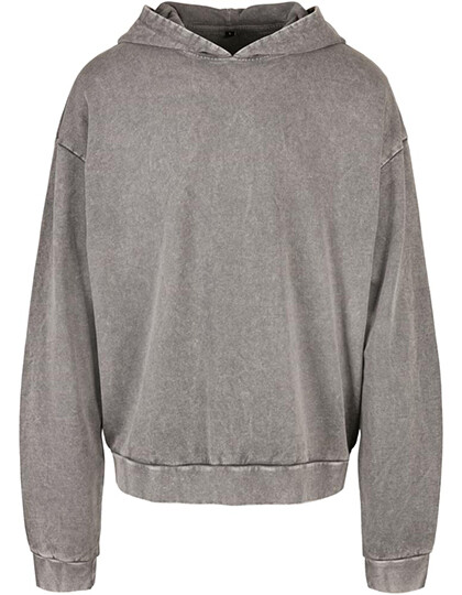 Acid-Washed Oversized Hoodie