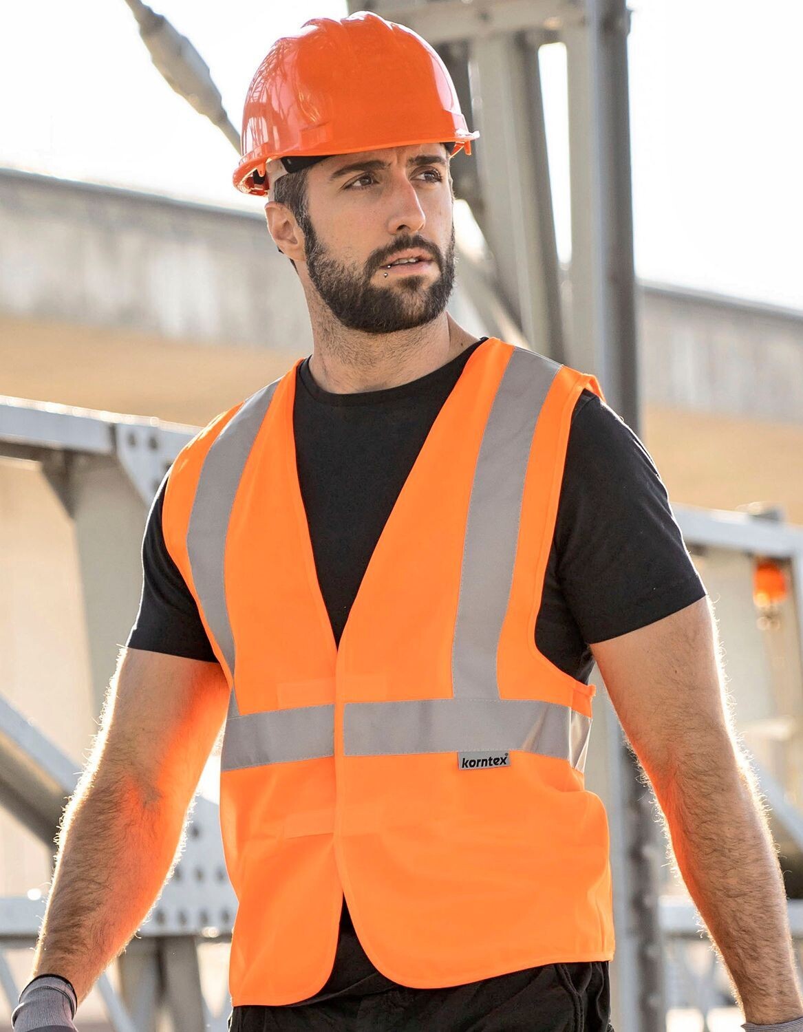 Gilet di sicurezza Hi-Vis con 3 strisce riflettenti Bremen