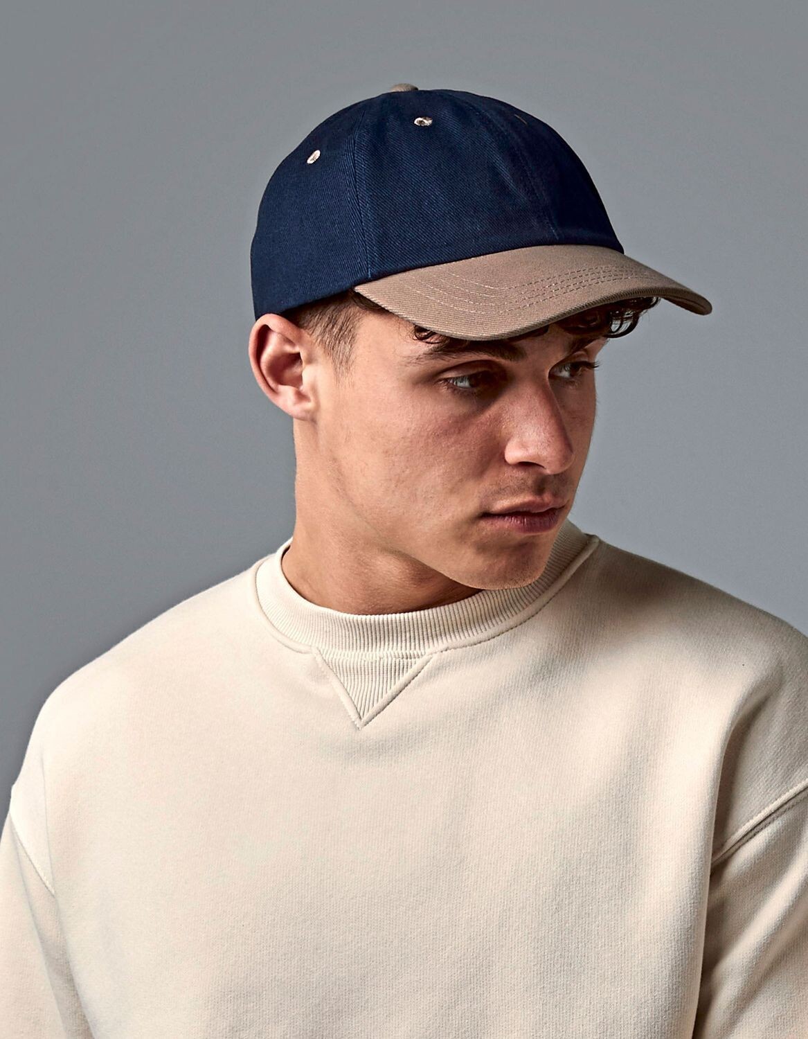 Low-profile, heavy-brushed cotton cap