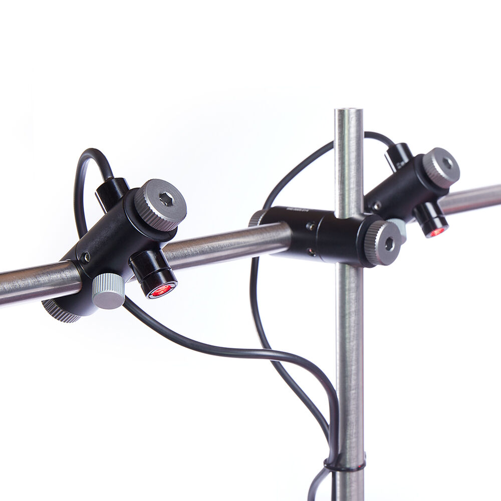 Láser en cruz doble modular Secabo con soporte de accesorios para acoplador rápido Láser en cruz doble modular Secabo con soporte de accesorios para acoplador rápido