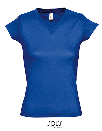 Women’s V-neck T-shirt Moon