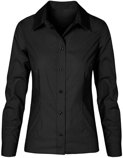Camicia da donna in popeline a maniche lunghe