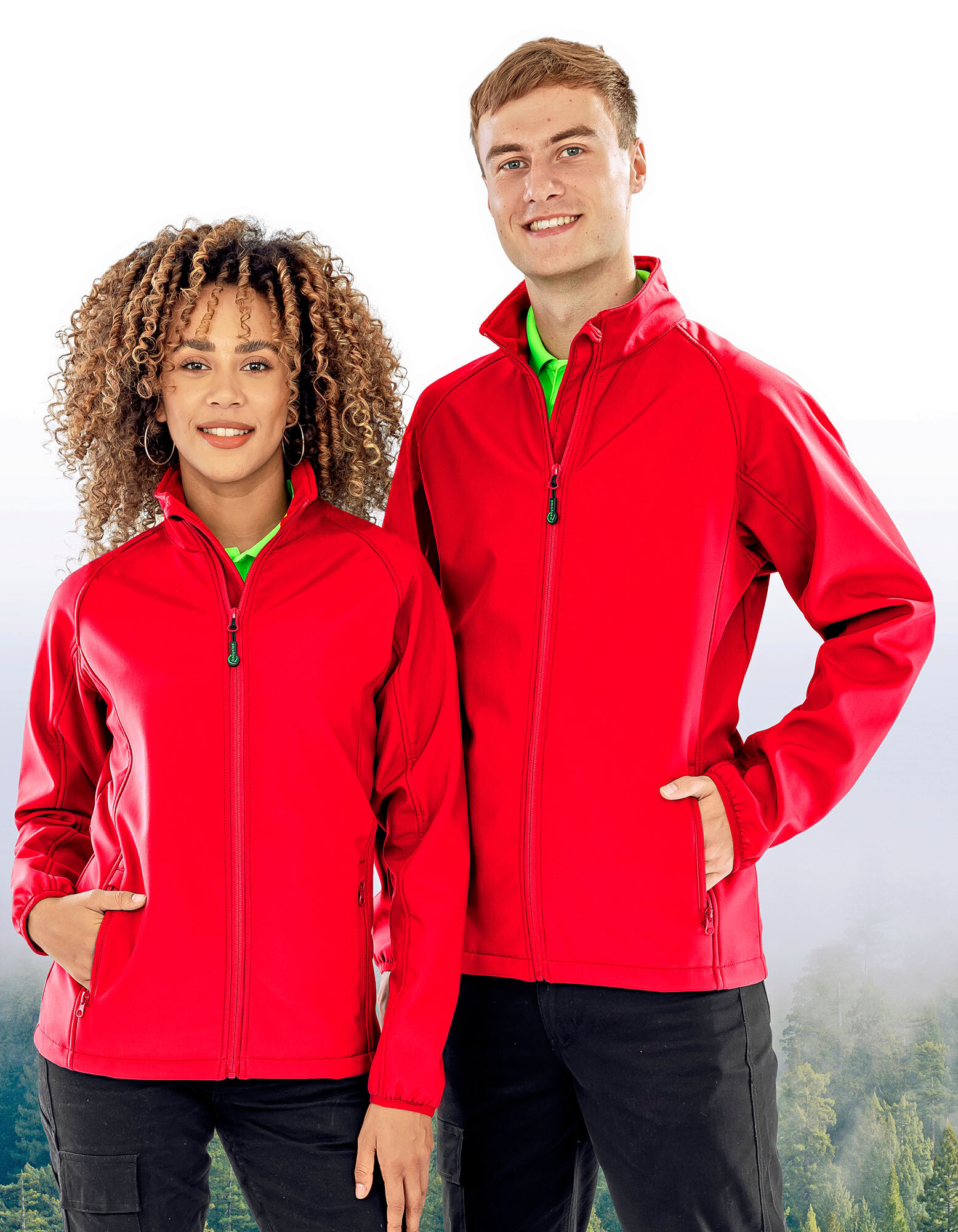 Men's Recycled 2-Layer Printable Softshell Jacket