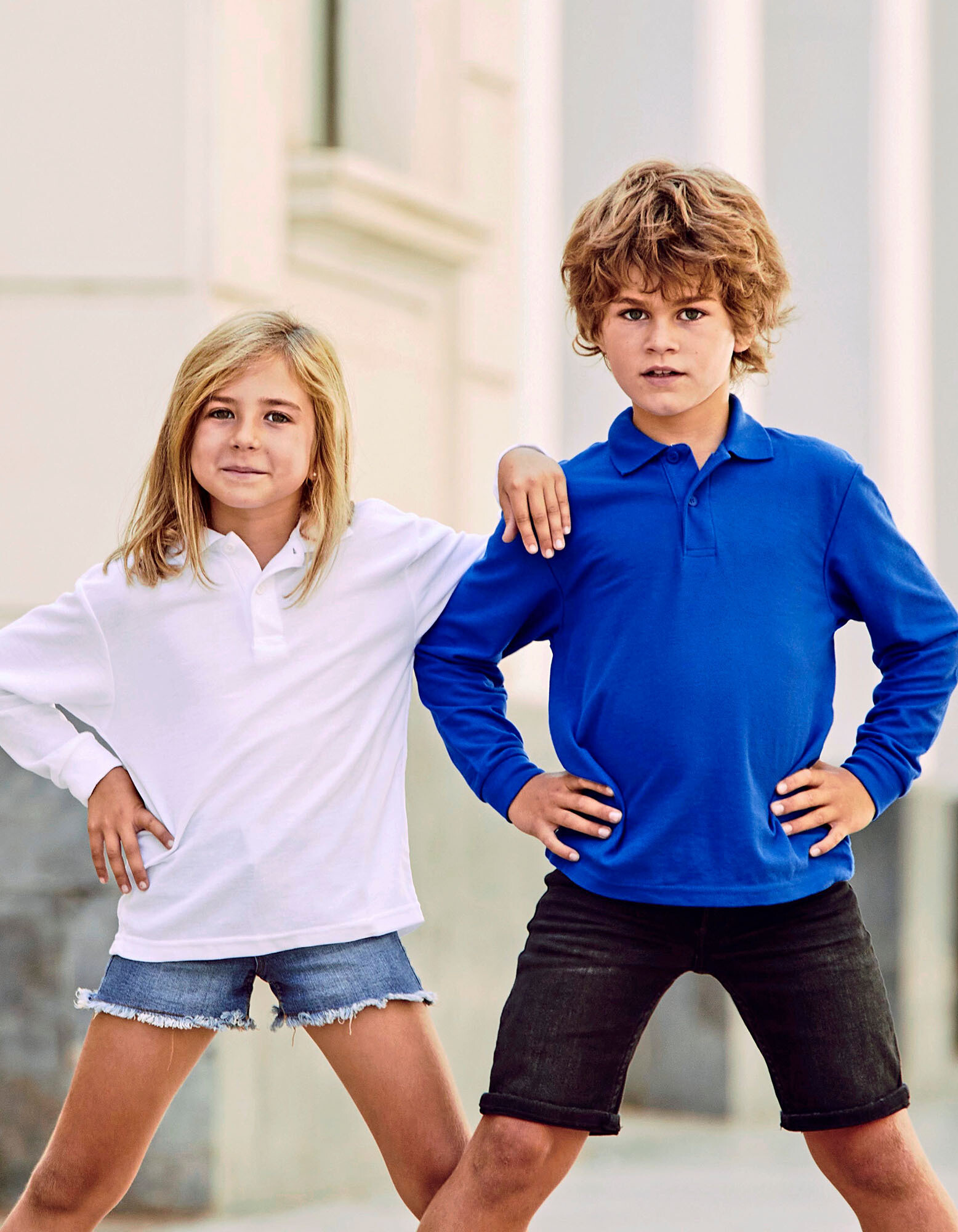 Kids´ Long Sleeve 65/35 Polo
