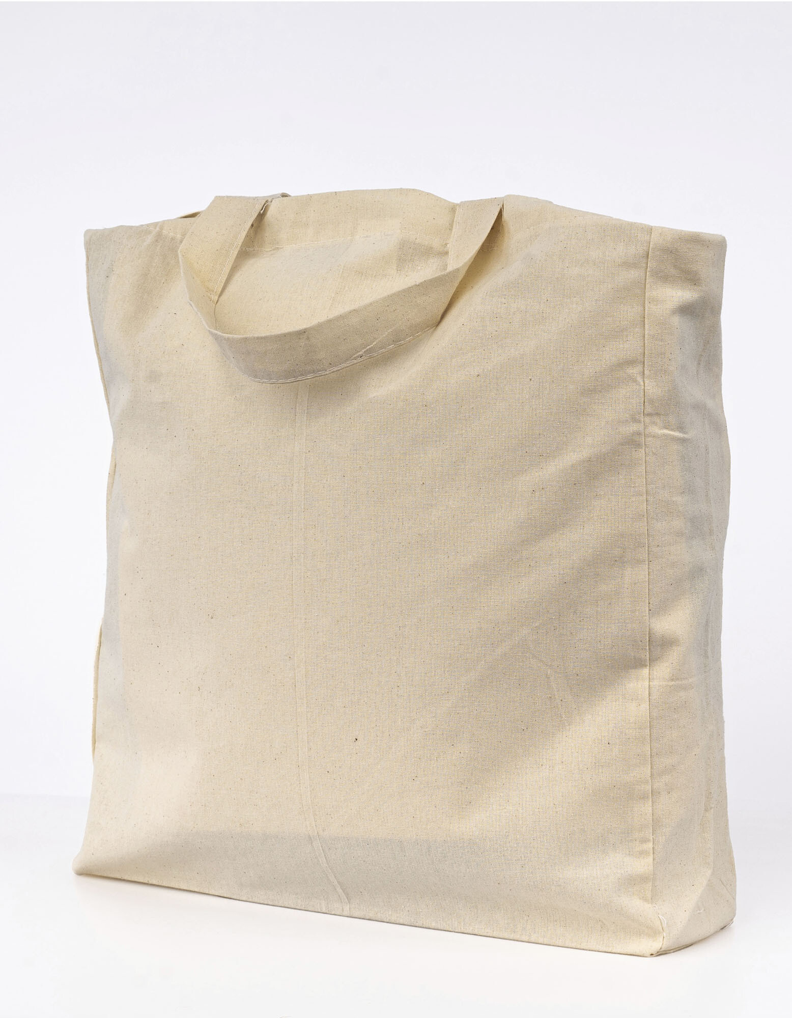 Cotton Bag Side Fold Short Handles