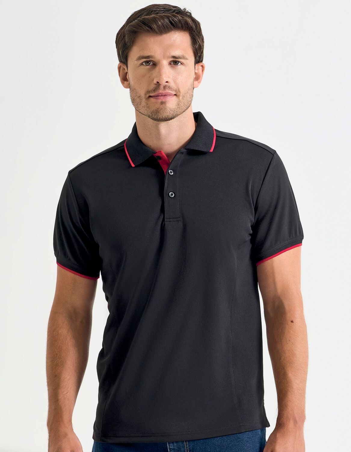 Polo Coolchecker® da uomo a contrasto