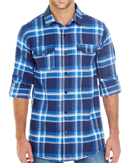 Camisa de franela a cuadros tejida