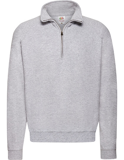 Felpa classica con collo a zip
